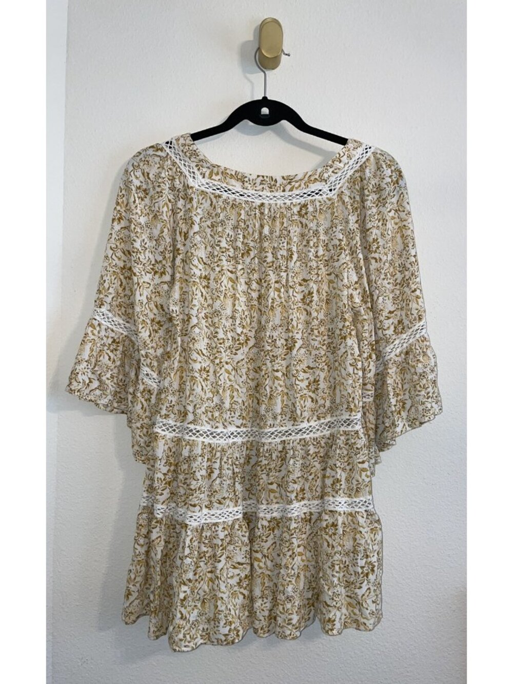 Free People Talk About It Tunic Top Shirt Mini Dress Boho Floral Womens XS - Picture 8 of 8